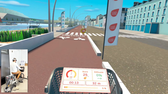 Simulateur vélo VR